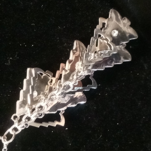 Macy's Holliday Lane Christmas tree tassel necklace with crystals . Fast ship - Picture 1 of 4